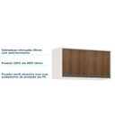 Ver imagem 3 de Armário Aéreo De Cozinha 80cm 2 Portas Linea Pátina C/Avelã