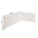 Ver imagem 5 de Kit 36m Linear Rodapé Alizar de Poliestireno 10cm x 1,5CMM X 240cm Liso Nfr Branco Ruffino
