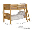 Ver imagem 2 de Beliche 100% Madeira 721la Mel Acetinado Piratini