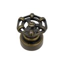 Ver imagem 2 de Kit 2 Acabamento Registro Industrial Rustico Pressão e Gaveta Ouro Velho