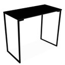 Ver imagem 1 de Mesa Escrivaninha Industrial 900 Mm Preto e Tampo Preto