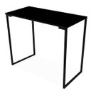 Ver imagem 2 de Mesa Escrivaninha Industrial 900 Mm Preto e Tampo Preto