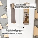 Ver imagem 7 de Guarda-Roupa Bebê 2 Portas com Janela 3 Gavetas 100% MDF Lana Espresso Móveis Branco/Brilho