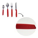 Ver imagem 2 de Conjunto Talheres Capri 25 Peças Vermelho