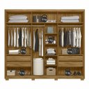 Ver mais imagens de Guarda Roupa Casal 6 Portas 4 Gavetas com Espelho e Pés Araguaia