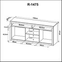 Ver imagem 4 de Rack para TV até 42 Polegadas 144cm R1475 Marrom