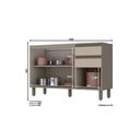 Ver imagem 4 de Kit de Cozinha Modulada 6 Peças Connect (2 Armários + 2 Balcões + 1 Paneleiro + 1 Complemento)