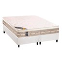 Ver imagem 1 de Cama Box King: Colchão Molas Castor Tecnopedic Premium + Base CRC Suede Branco(193x203)
