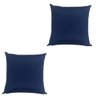 Almofadas Cheias Impermeável Antiácaro Kit 2 45cmx45cm Azul Marinho - 1