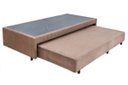 Ver imagem 1 de Cama Box Base Casal Com Auxiliar Semi Ortopedica Suede:TABACO