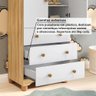 Guarda roupas Infantil 2 Portas com Janela 3 Gavetas 100% MDF Lana Espresso Móveis - 9