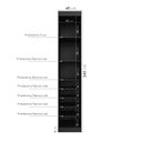 Ver imagem 3 de Guarda Roupa Modulado 1 Porta Reflecta com 6 Prateleiras Hera CabeCasa MadeiraOriginals