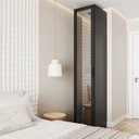 Ver imagem 2 de Guarda Roupa Modulado 1 Porta Reflecta com 6 Prateleiras Hera CabeCasa MadeiraOriginals