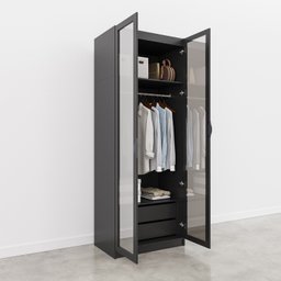 Guarda Roupa Modulado 2 Portas Reflecta com Cabideiro e 2 Gavetas Hera CabeCasa MadeiraMadeira - 11