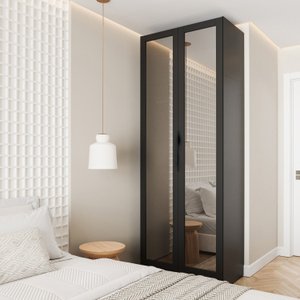 Guarda Roupa Modulado 2 Portas Reflecta com Cabideiro e 2 Gavetas Hera CabeCasa MadeiraMadeira