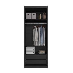 Guarda Roupa Modulado 2 Portas Reflecta com Cabideiro e 2 Gavetas Hera CabeCasa MadeiraMadeira - 15