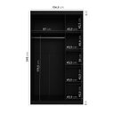 Ver imagem 3 de Guarda Roupa Modulado 3 Portas Reflecta Hera CabeCasa MadeiraOriginals