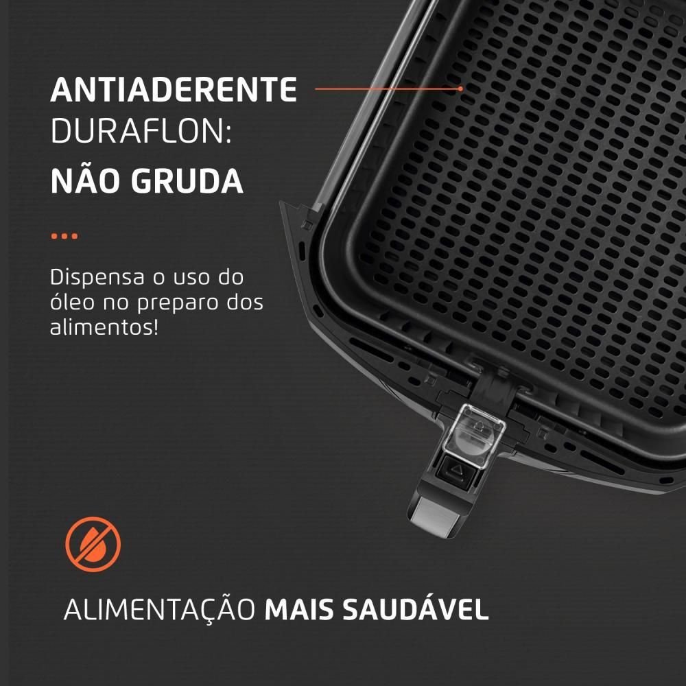 Fritadeira Elétrica Mondial Afn-80-bi Sem Óleo 8L 1900W Preto/Inox 220V 5993-02 - 6