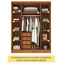 Ver imagem 3 de Guarda Roupa Solteiro 4 Portas 4 Gavetas Portugal Espresso Móveis