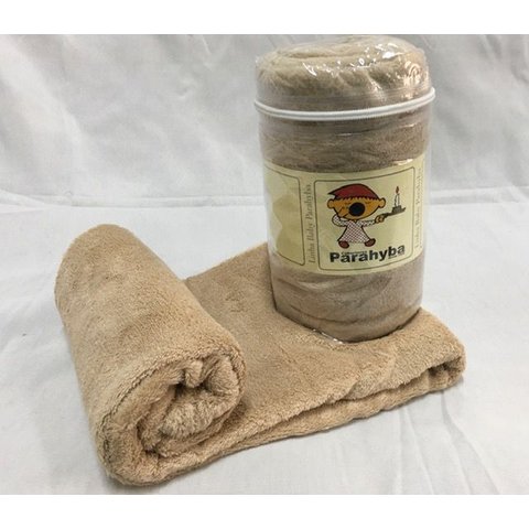 Cobertor Microfibra bebe Bege - PROMOÇÃO - KIT 2 PEÇAS - Bege