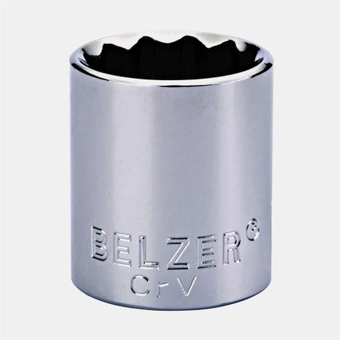 Soquete Estriado Encaixe 1/2 22mm Crv - 204013bbr - Belzer Soquete Estr.enc.1/2 22mm Crv Belzer Coop