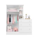 Ver imagem 3 de Guarda-roupa com Cômoda 3 Gavetas Doce Sonho