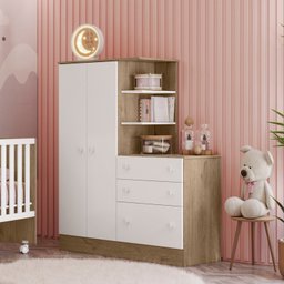 Guarda-roupa com Cômoda Doce Sonho - 2