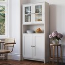 Ver imagem 1 de Armário Multiuso Cozinha Americana com Porta de Vidro