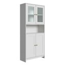 Ver imagem 4 de Armário Multiuso Cozinha Americana com Porta de Vidro