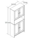 Ver imagem 6 de Armário Multiuso Cozinha Americana com Porta de Vidro