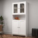 Ver imagem 2 de Armário Multiuso Cozinha Americana com Porta de Vidro