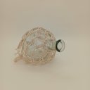 Ver imagem 3 de Vaso Decorativo Enfeite Garrafa Trama Algodão Vidro 25x12cm