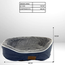 Cama para Cachorro Gato Caminha Pet 46 X 40cm Tam P Azul Claro - 6