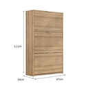 Ver imagem 3 de Sapateira Basculante Organizadora Multiuso Armário 3 Portas