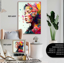 Ver imagem 1 de Quadro Decorativo Mulheres com Tintas Coloridas