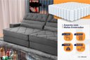Ver imagem 4 de Sofá Retrátil Reclinável 230cm Albany Suede Velut com Molas Ensacadas - King House
