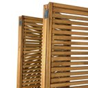 Ver imagem 6 de Biombo Decorativo de Madeira 4 Folhas Ripado Sanfonado Maju Marrom/Madeiral