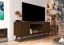 Ver imagem 1 de Rack para TV até 60" Malibu Wood Giga - Cedro Madeira/Ripado