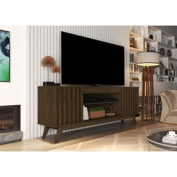 Rack para Tv até 60" Malibu Wood Giga - Cedro Madeira/ripado - 2