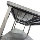 Ver imagem 6 de Mesa de Aço Inox Industrial 190x60x90 cm com 2 Prateleiras Plano Liso Nortinox