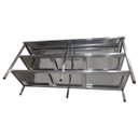 Ver imagem 1 de Mesa de Aço Inox Industrial 190x60x90 cm com 2 Prateleiras Plano Liso Nortinox
