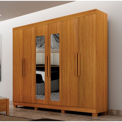 Guarda Roupa Casal Esp c/ Pés 100% MDF Aspen - Arbo Design