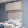 Quarto Modulado 3 Guarda Roupas 2 Mesas de Cabeceira 1 Módulo Ponte Aéreo San Diego - 15