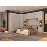 Quarto Modulado 3 Guarda Roupas 2 Mesas de Cabeceira 1 Módulo Ponte Aéreo San Diego - 1