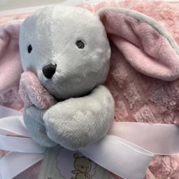 Manta com Naninha Infantil Criança 75x100 - Rosa - 5