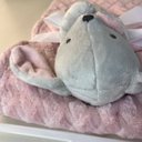 Ver imagem 4 de Manta com Naninha Infantil Criança 75x100 - Rosa