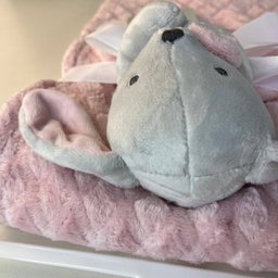 Manta com Naninha Infantil Criança 75x100 - Rosa - 4