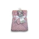 Ver imagem 1 de Manta com Naninha Infantil Criança 75x100 - Rosa