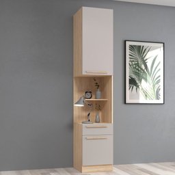 Dormitório Modulado 5 Peças 3 Guarda Roupas 1 Mesa de Cabeceira 1 Módulo Ponte San Diego - 12