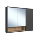 Ver imagem 3 de Armário Espelheira para Banheiro Cecília com 3 Portas e 1 Nicho